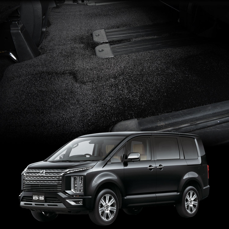 【商品名 (生産国)】「NERO CORSA フロアマット ロイヤルラウンジ」(日本製)【適合車種】&starf;デリカ D5 8人乗り 寒冷地仕様 G-Power URBAN GEAR Pa